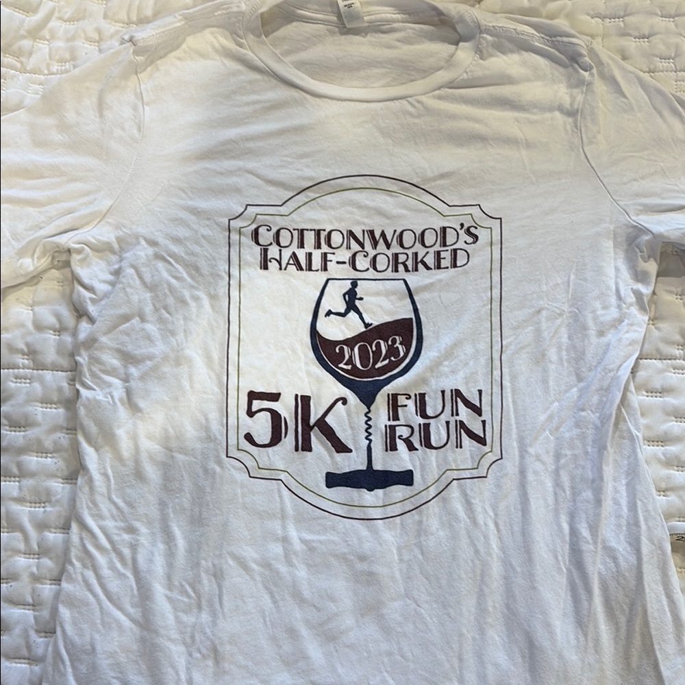 Cottonwood's Half-Corked 5K Fun Run White T-Shirt